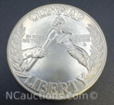 1988 Uncirculated 90% Silver Olympiad Dollar Coin 26. Grams