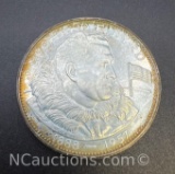 Richard E Byrd Flight Over The North And South Pole 90% Silver Coin 26. Grams