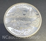 Seascapes Oregon Coast 1 Troy Oz .999 Fine Silver Bullion Coin