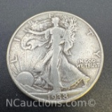 1938 Walking Liberty 90% Silver Half Dollar Coin 12. Grams