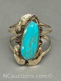Turquoise Native American Navajo Cuff Bracelet