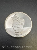 Disney 1 Troy Oz .999 Fine Silver Happy Bullion Coin