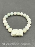 Multicolored Jade Bead Bracelet 43g Total