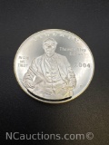 2004 Thomas Alva Edison 90% Silver Proof Dollar With COA