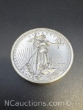 2 Troy Oz .999 Fine Silver Walking Liberty Bullion Coin