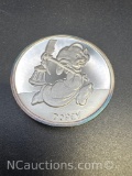 Disney 1 Troy Oz .999 Fine Silver Dopey Bullion Coin