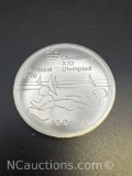 1976 Montreal Olympics Olympiad 90% Silver $10 Coin