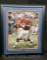 Signed Framed NFL Football Photograph Signature says John Elway w/COA