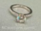 Preveli 925 Sterling Silver 1ct Moissanite Diamond Ring Sz.5 2.3g Total