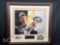 Framed Peyton Manning Super Bowl 50 photo with patches 28x30