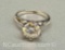 Preveli 925 Sterling Silver 2ct Moissanite Diamond Ring Sz.7 3.4g Total