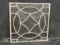 Square decorative leaded glass window 15x15