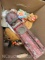 Vintage Toys Hubley Fire Truck, Small Soldier Action Figure, Beanie babys baseball glove