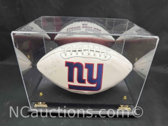 Signed New York Giants Football Signature Says Y.A. Tittle 11 of 71