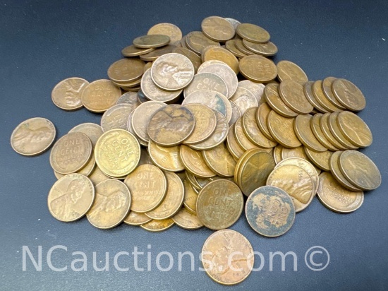 Wheat Pennies 453. Grams