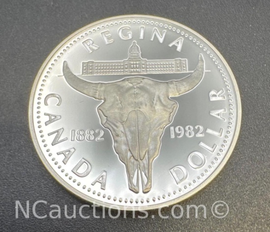 Regina Canadian Dollar 50% Silver Coin 23. Grams