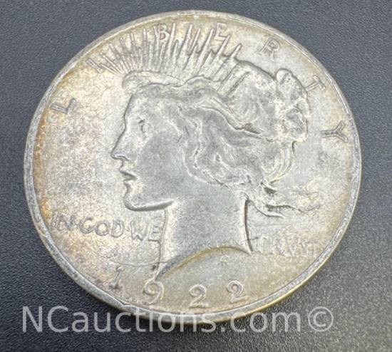 1922-D Silver Peace Dollar 90% Silver Coin 26. Grams