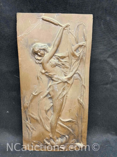 Art Plaque of Nude Woman
