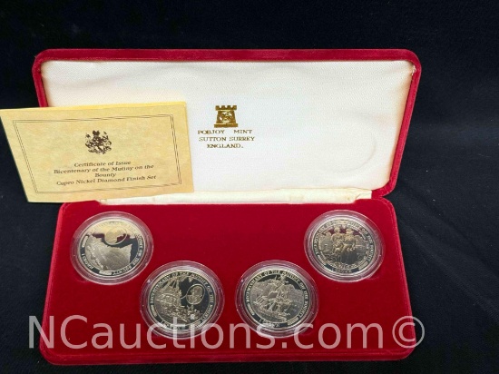 Bicentenary of the Mutiny on the Bounty Cupro Nickel Diamond Finish Coin Set