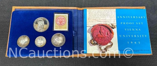 1965 Anniversary Proof Set Vienna University Silver Coins