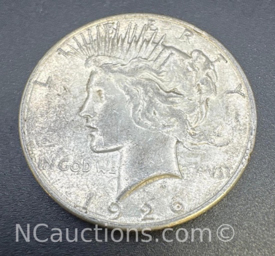 1926 Silver Peace Dollar 90% Silver Coin 26. Grams