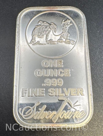SilverTowne 1 Troy Oz .999 Fine Silver Bullion Bar