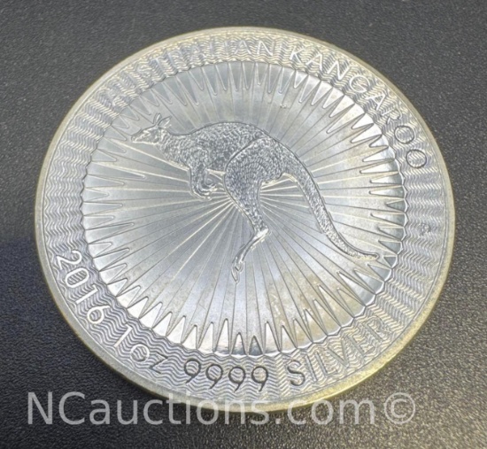 2016 Australian Kangaroo 1 Troy Oz .999 Fine Silver Bullion Coin