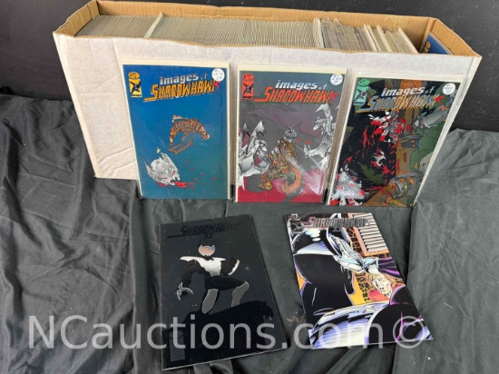 Long Box Approx 300 Comics Images of Shadowhawk 1,2,3, Shadowhawk II