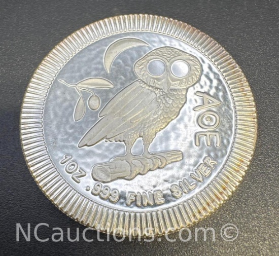 2020 Niue 1 Troy Oz .999 Fine Silver Owl Bullion Coin