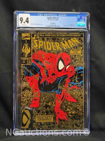 Spider-Man #1 Marvel Comics, 8/90 Gold Edition Art and cover by Todd Mcfarlane