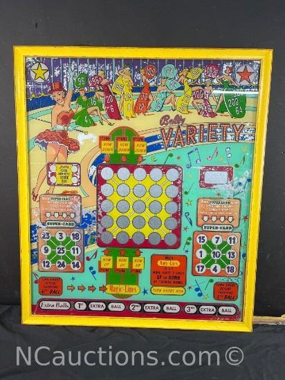 Bally Variety Pinball Machine from the 1950s