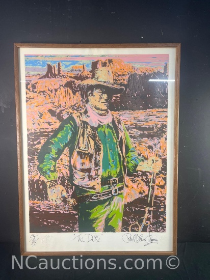 Framed The Duke says signed Paul Blaine Henrie 52 of 150