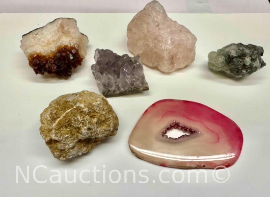 Assortment of Crystal Minerals Specimens Amethyst more 247g Total