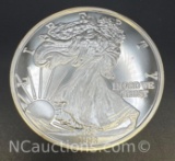 1993 One Troy Pound Fine Silver Walking Liberty Bullion Round