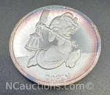 Disney 1 Troy Oz .999 Fine Silver Dopey Bullion Coin