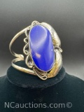Navajo Blue Stone Cuff Bracelet 40 Grams