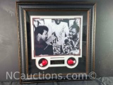 Framed Signed Thrilla in Manila Photograph signature says Joe Frazier w/coa