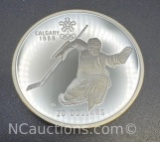 1988 Calgary Olympics Hockey 90% Silver $20 Coin 34. Grams