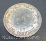 World Trade And Commerce 1 Troy Oz .999 Fine Silver Bullion Coin