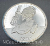 Disney 1 Troy Oz .999 Fine Silver Dopey Bullion Coin