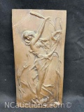 Art Plaque of Nude Woman