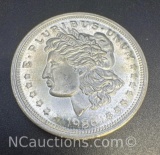 1986 Silver Trade Unit 1 Troy Oz .999 Fine Silver Morgan Bullion Coin