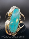 Navajo Turquoise Cuff Bracelet 46. Grams