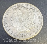 1887-O Morgan Silver Dollar 90% Silver Coin 26. Grams