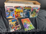 Long Box Approx 250 Comics Hawkman, Huntress, Impossible Man more