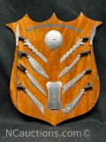Philippine Republic Moro Weapons 1946 Wall Plaque