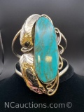 Navajo Turquoise Cuff Bracelet 44. Grams
