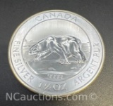 2013 Canadian Polar bear 1 1/2 Troy Oz .9999 Fine Silver Bullion Coin