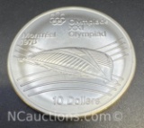 1976 Montreal Olympics Olympiad 90% Silver $10 Coin 48. Grams