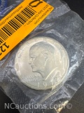 Uncirculated Eisenhower 1972 Silver Dollar